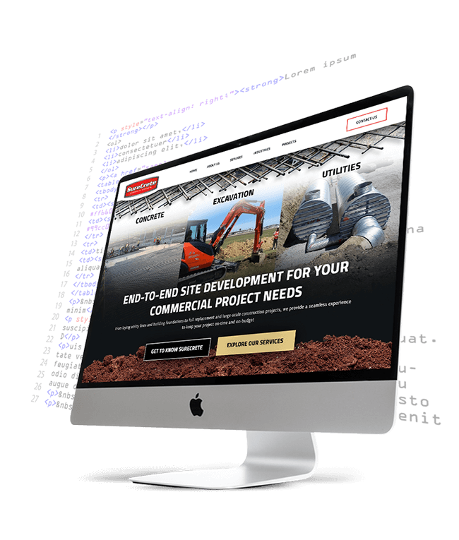 Web development services illustration